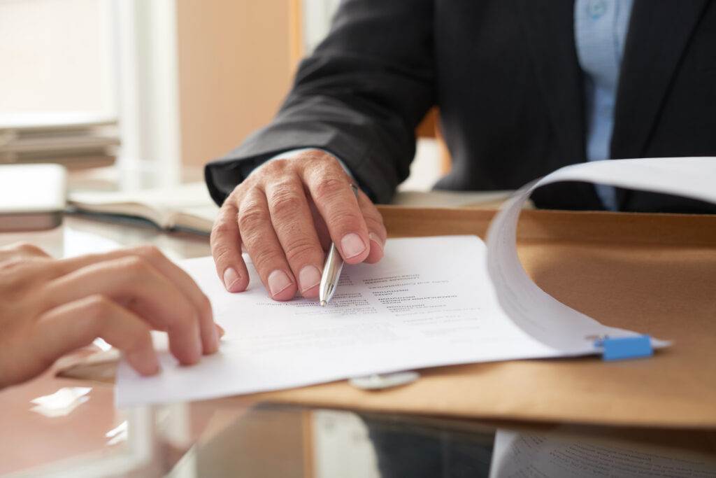 entrepreneur filling out North Carolina LLC documents.