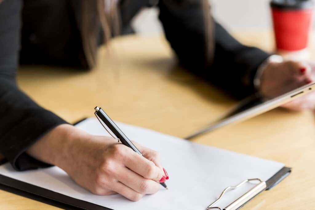 Entrepreneur filing out Indiana LLC documents