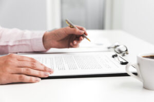 Entrepreneur filing Ohio LLC documents.