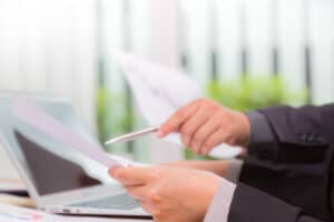 Entrepreneur filing Delaware LLC documents.