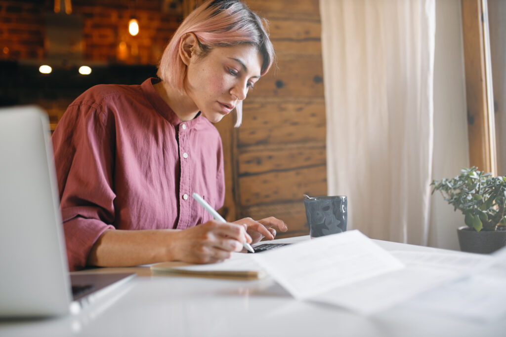 Entrepreneur filling out Pennsylvania LLC documents.