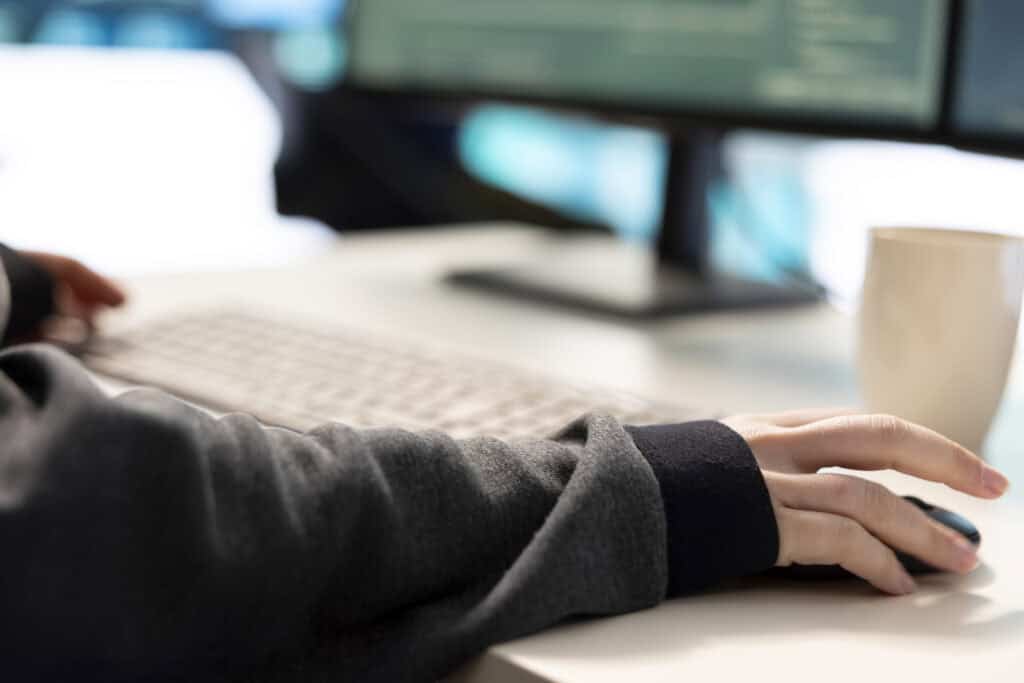 Entrepreneur filling out Vermont LLC documents.