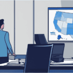 Illustration about remote employees creating multi-state foreign qualification and registered agent needs