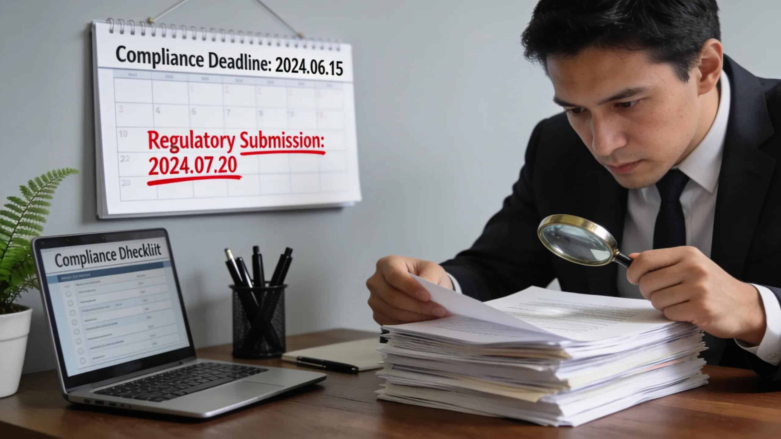 Registered agent reviewing legal documents emphasizing the importance of compliance support
