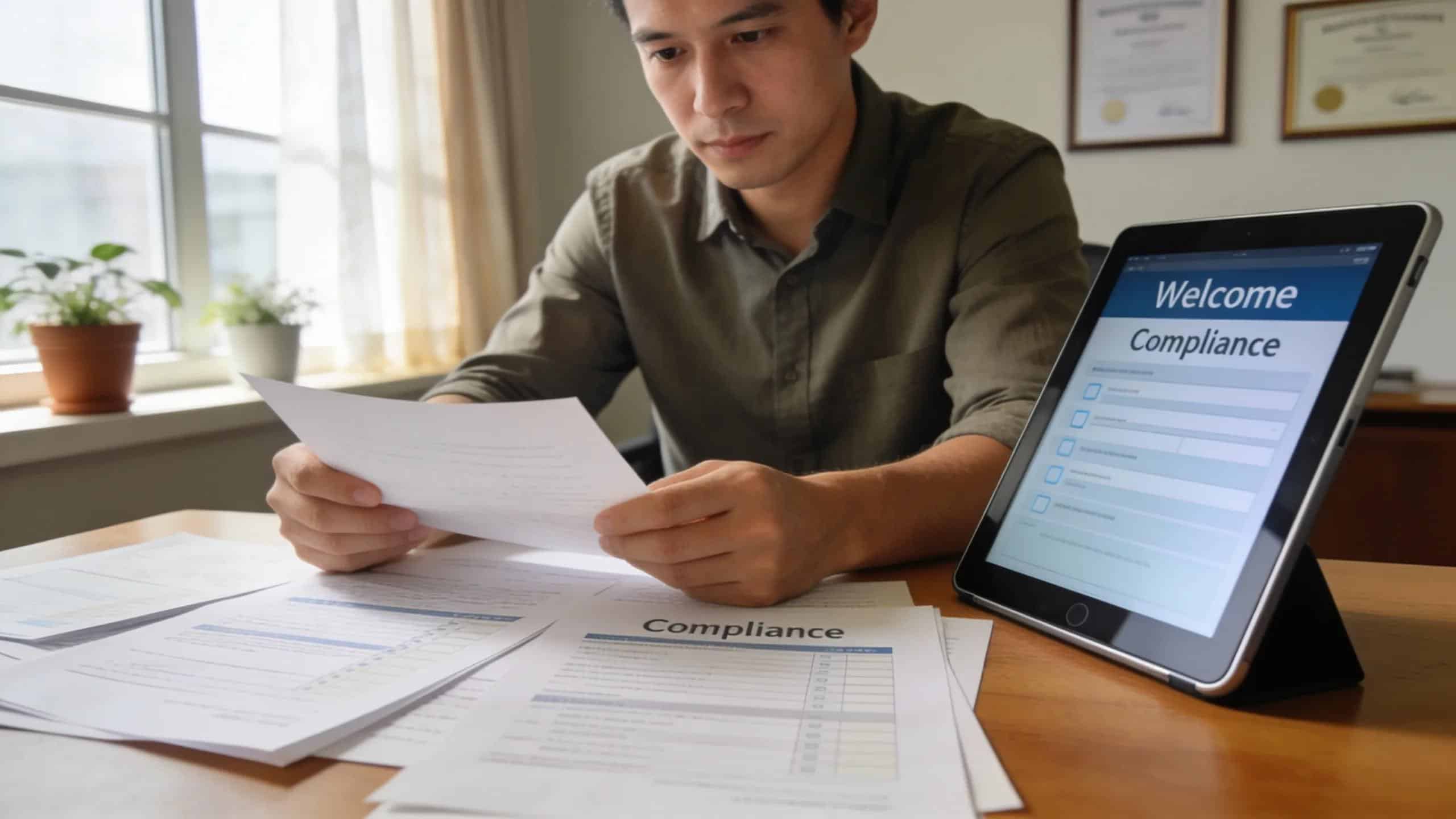 Overview of registered agent services with legal documents and compliance checklists