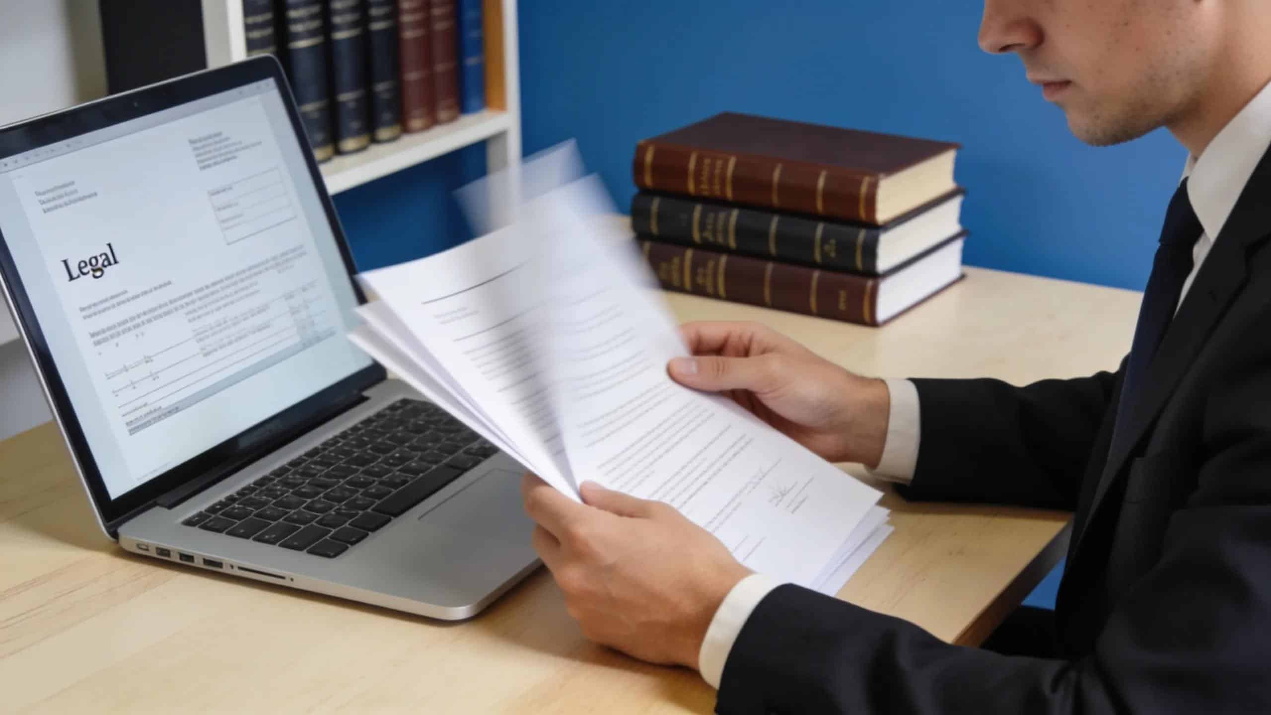 Registered agent managing legal documents to ensure compliance