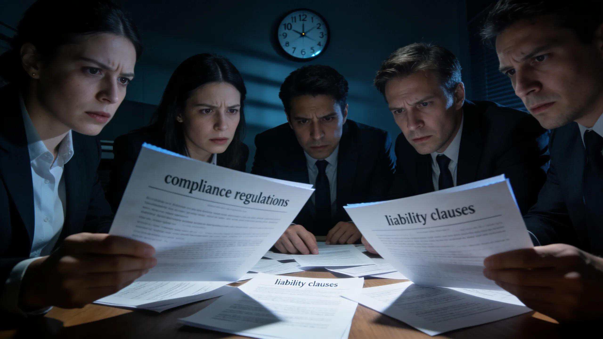 Team discussing consequences of registered agent non-compliance