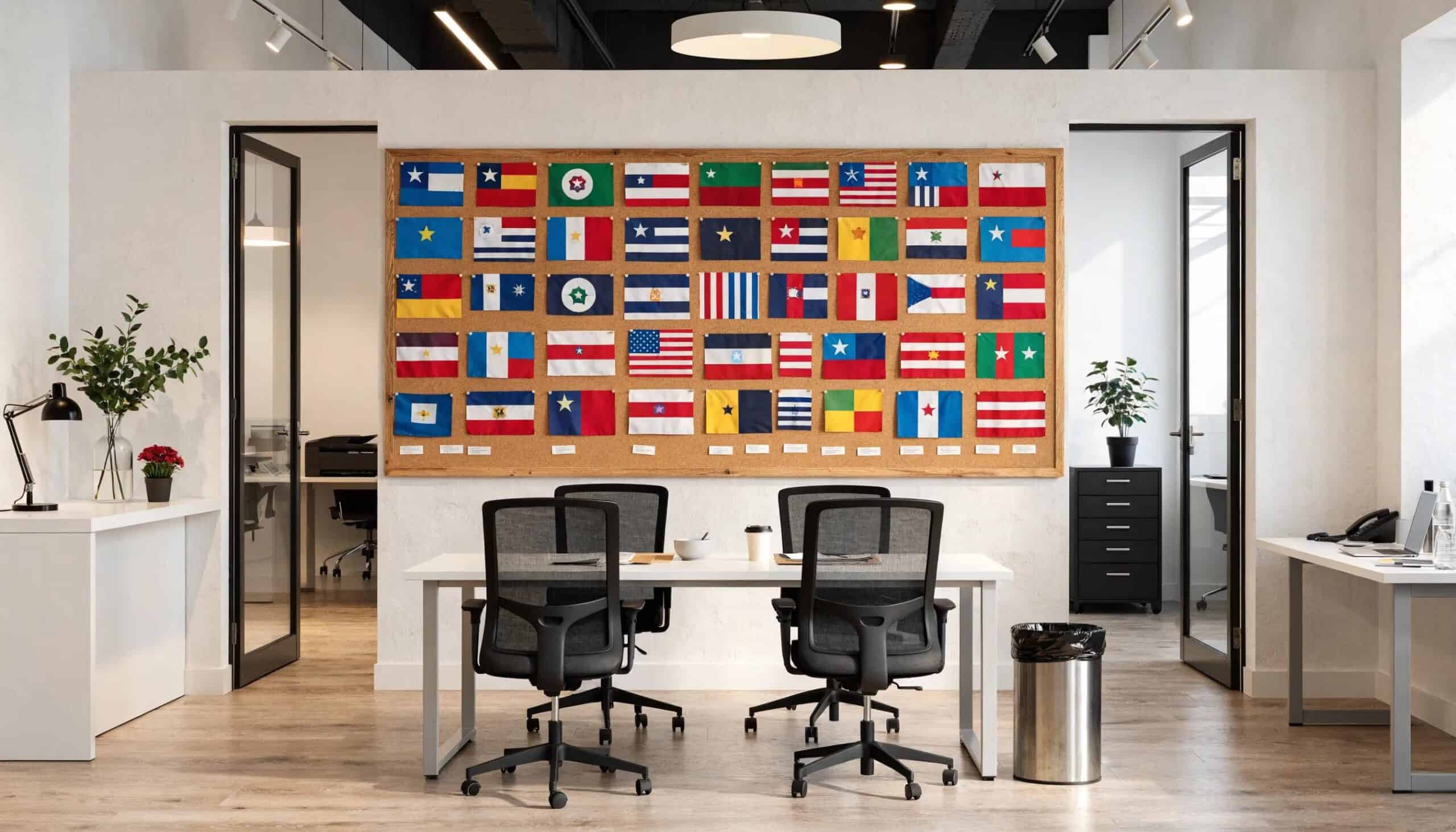 State flags showing different registered agent requirements