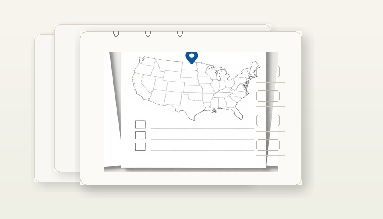 Illustration for organizing annual report deadlines across multiple states in 2026 with one master tracker, reminder checkpoints, and assigned owners.