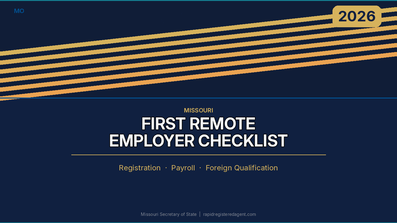 Missouri first remote employee compliance checklist for out-of-state employers