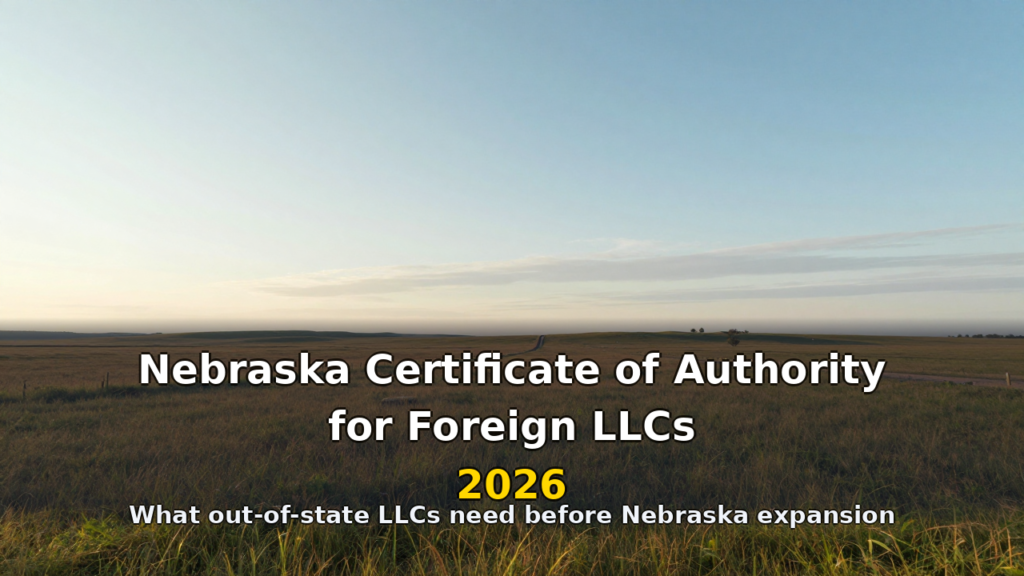 Nebraska certificate of authority for foreign LLCs in 2026 featured image