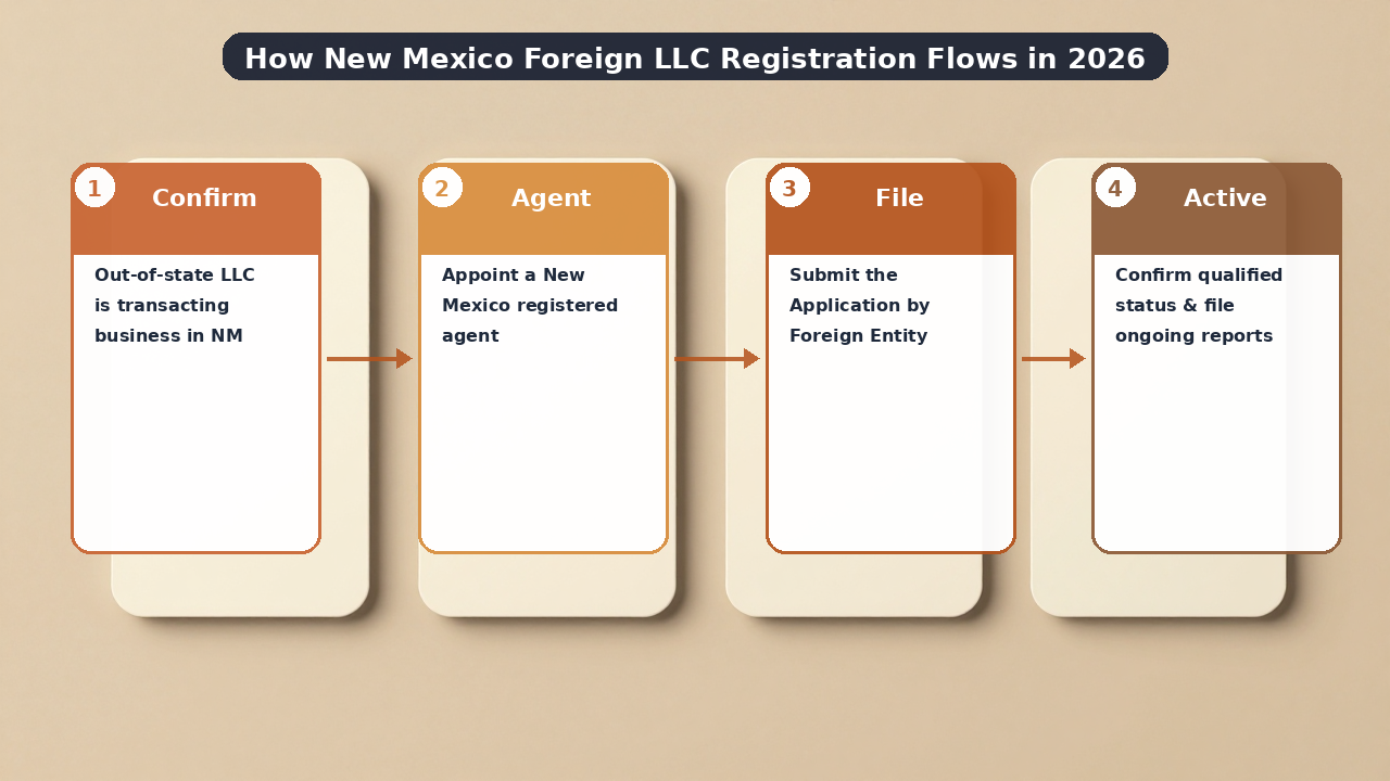 New Mexico foreign LLC registration process checklist