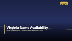 Virginia name availability and foreign qualification featured image