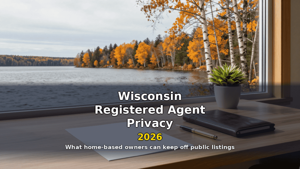 Wisconsin registered agent privacy — keeping home addresses off public LLC records