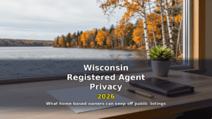 Wisconsin registered agent privacy — keeping home addresses off public LLC records