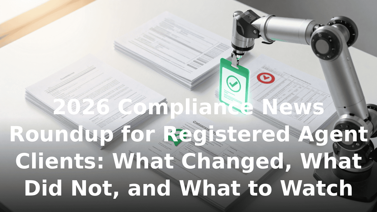 2026 Compliance News Roundup Registered Agent