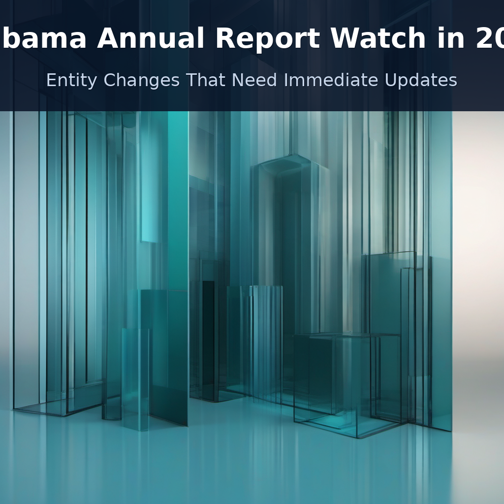 Alabama Annual Report Watch 2026 entity changes checklist