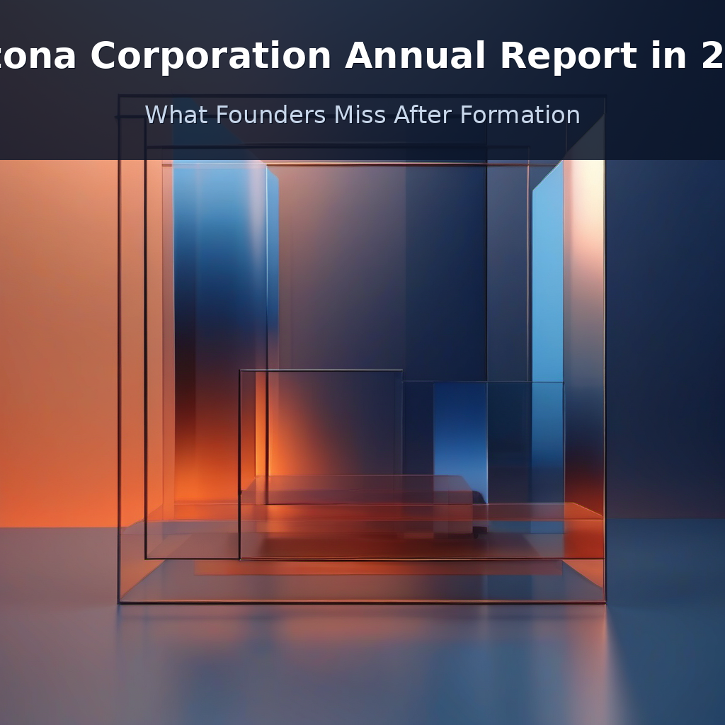 Arizona corporation annual report infographic