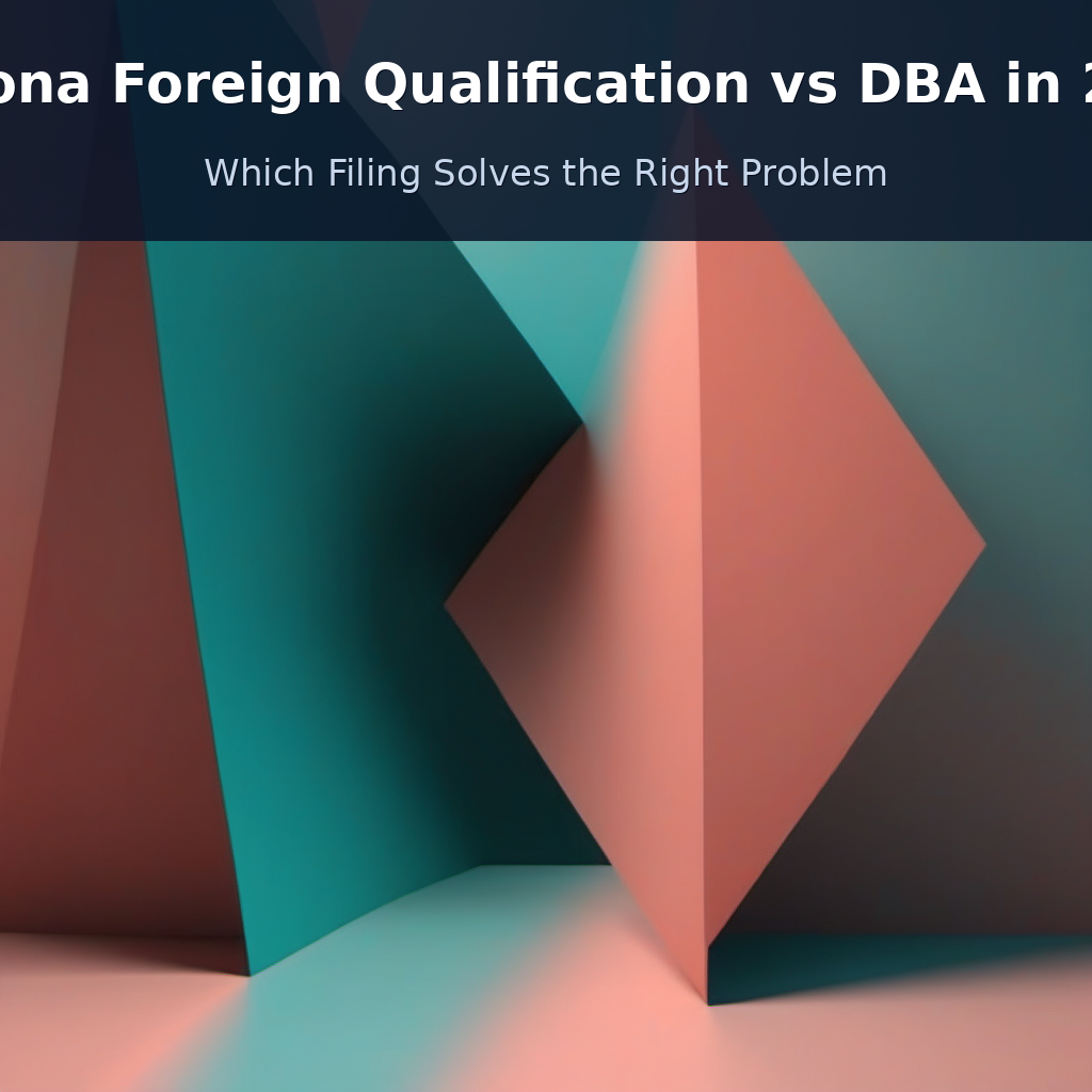 Arizona foreign qualification vs DBA comparison