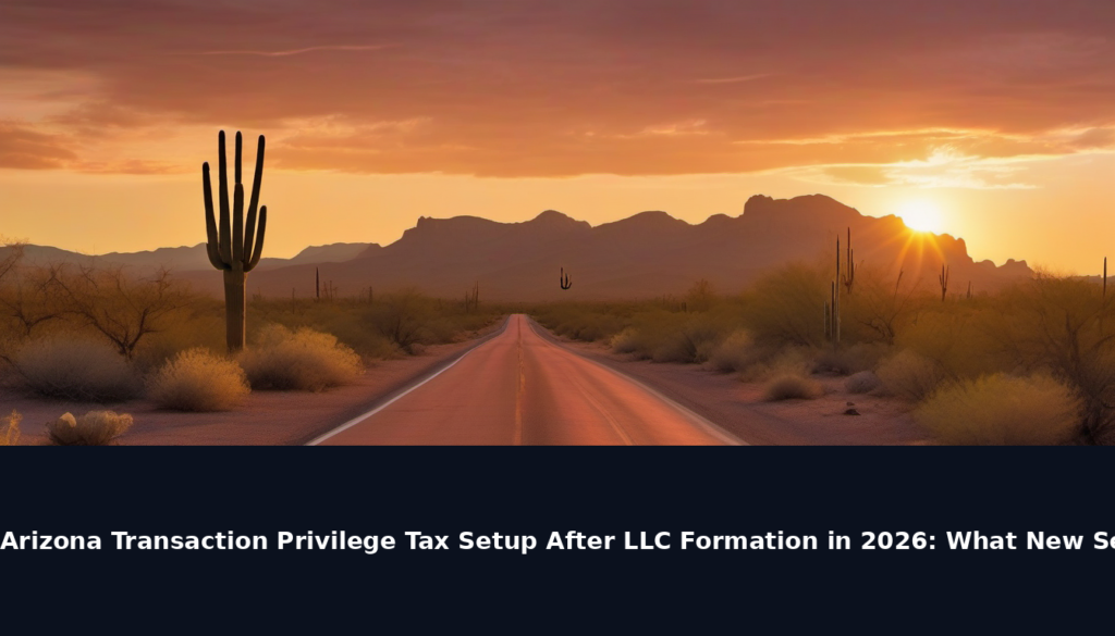 Arizona Transaction Privilege Tax Setup After LLC Formation in 2026: What New Sellers Miss