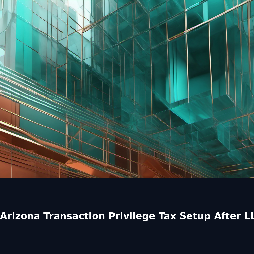 Arizona Transaction Privilege Tax Setup After LLC Formation in 2026: What New Sellers Miss
