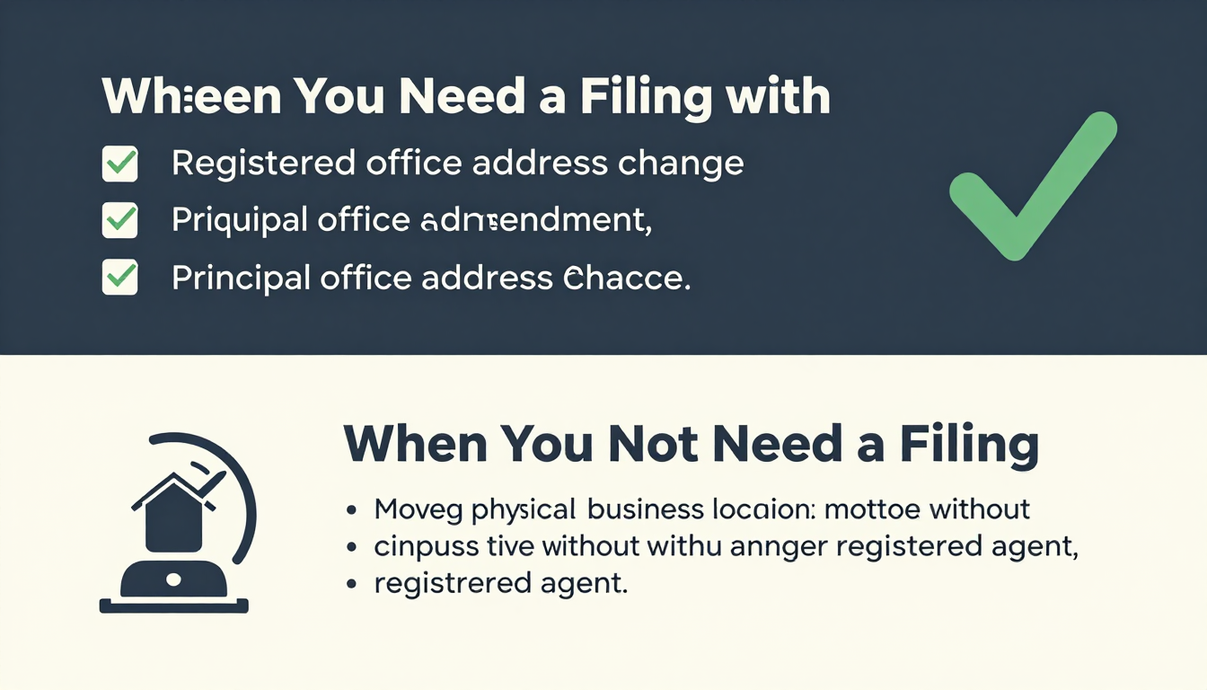 Idaho LLC address change decision flowchart