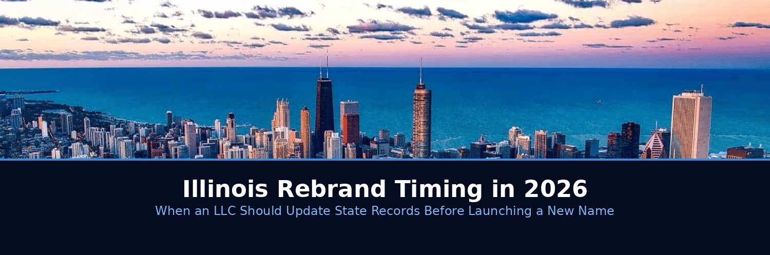 Illinois Rebrand Timing LLC Name Change