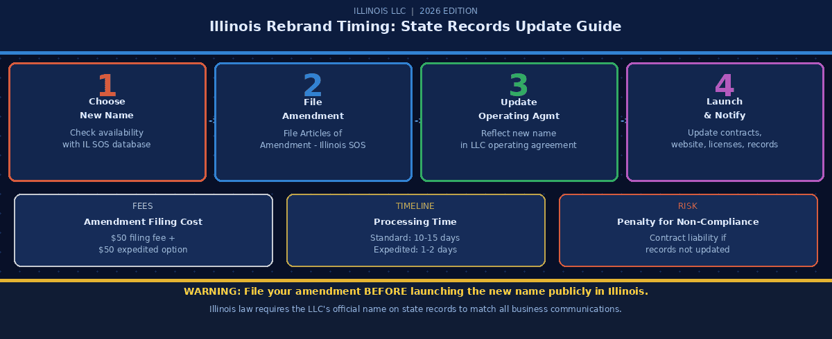 Illinois LLC Name Change Amendment Filing