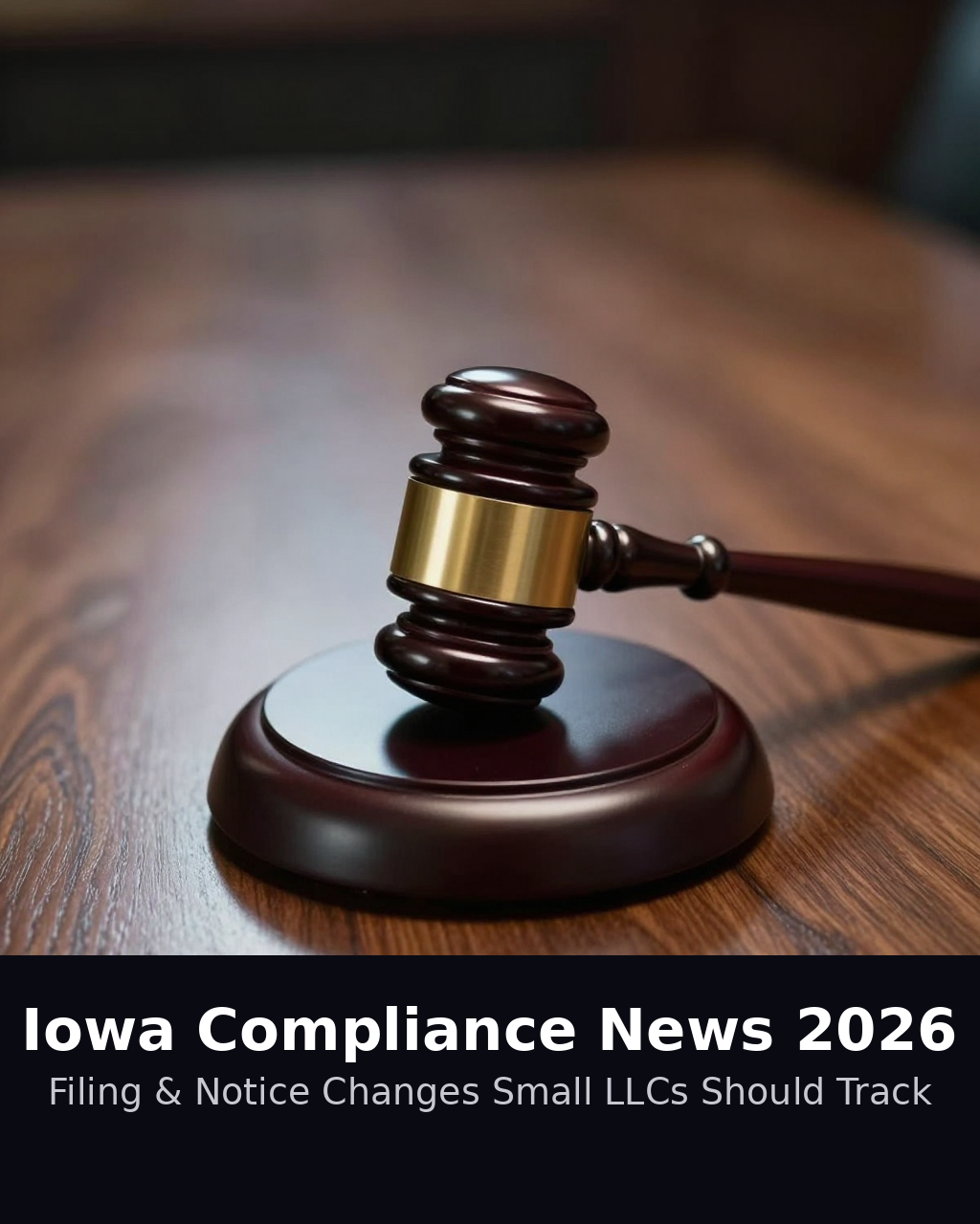 Iowa LLC compliance checklist and deadlines overview