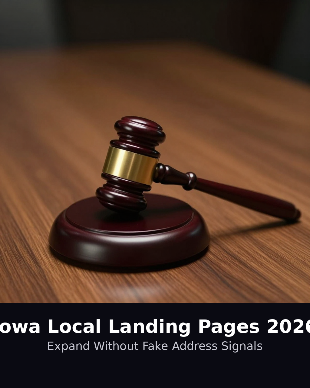 Iowa local landing pages service area illustration