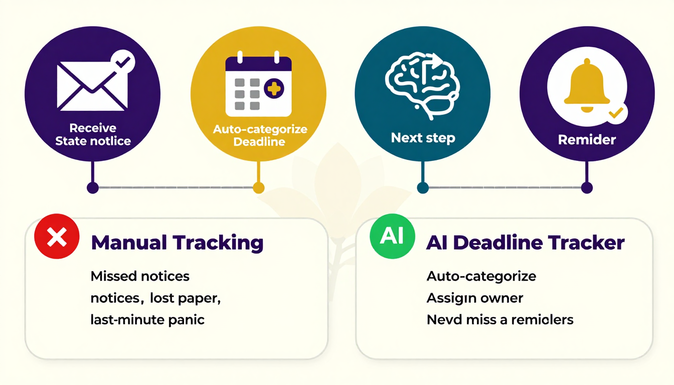 Louisiana AI deadline tracker compliance workflow