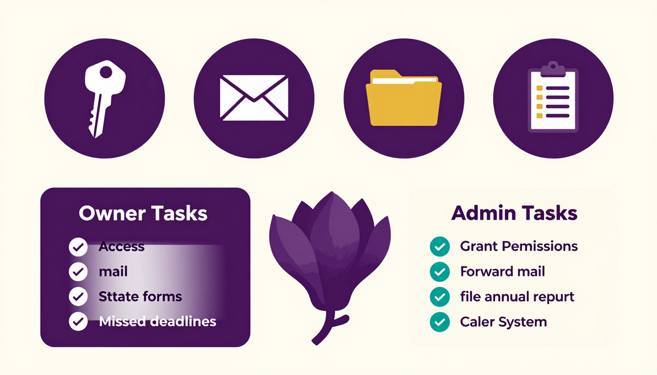 Louisiana LLC admin tasks delegation checklist