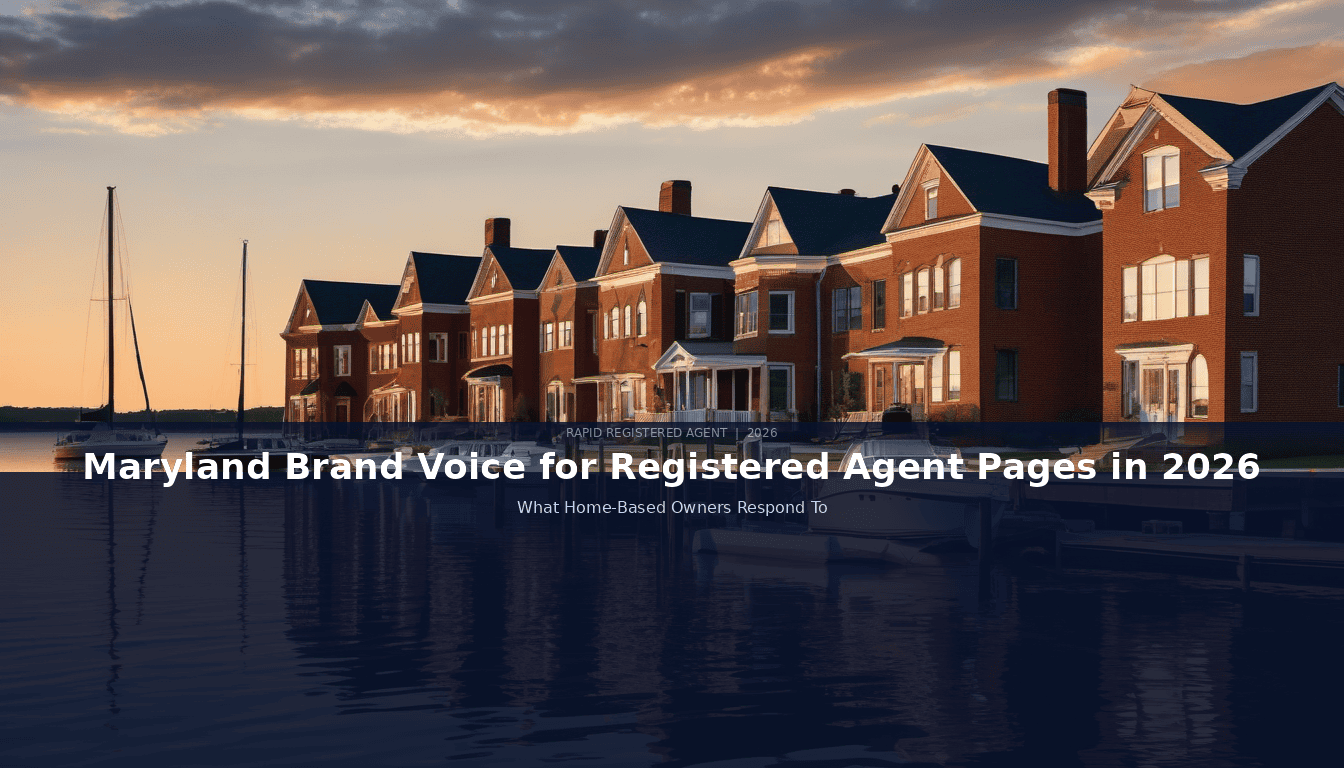 Maryland Registered Agent Brand Voice for Home-Based LLC Owners
