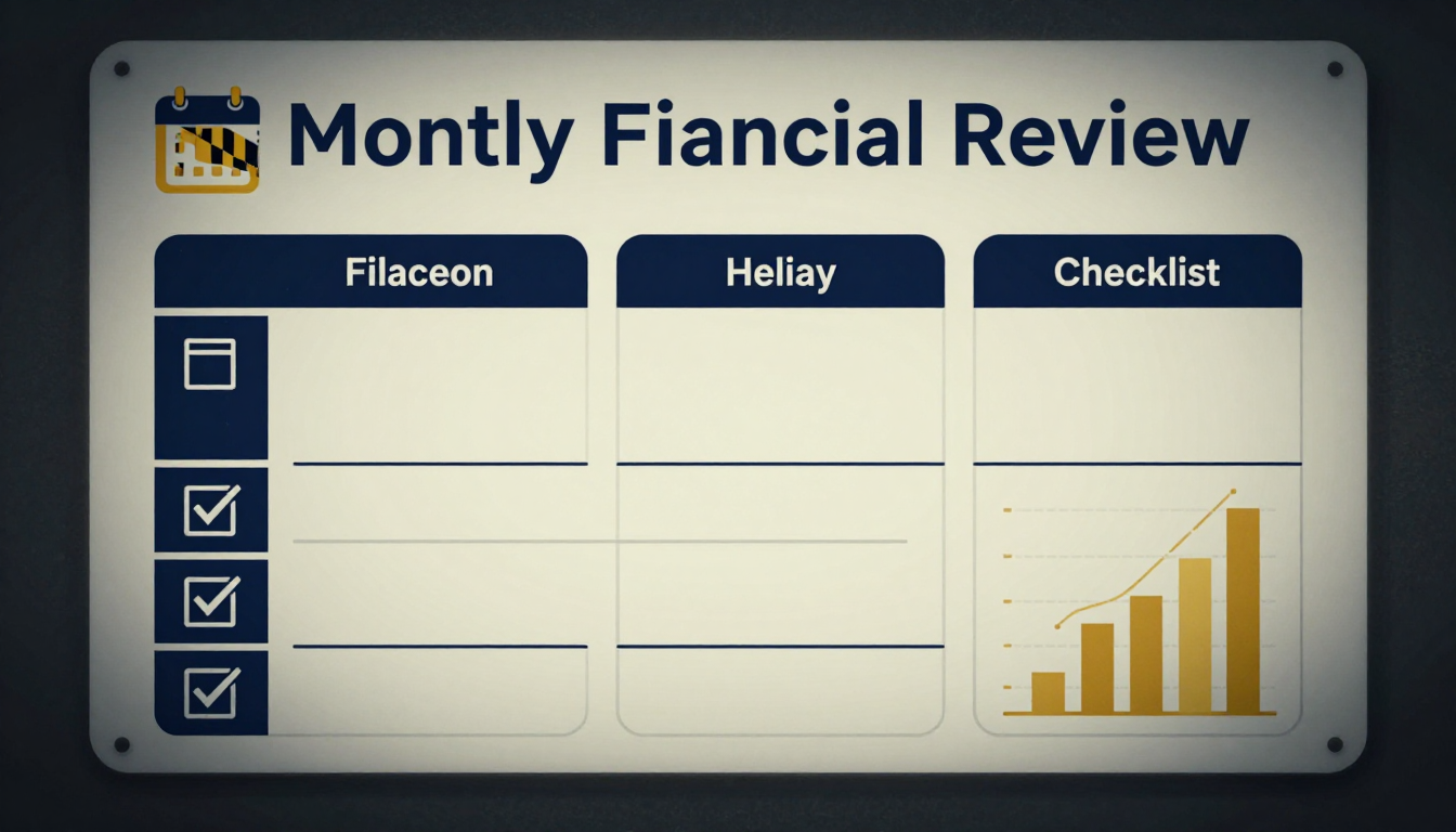 Monthly owner draw review checklist for Maryland LLCs