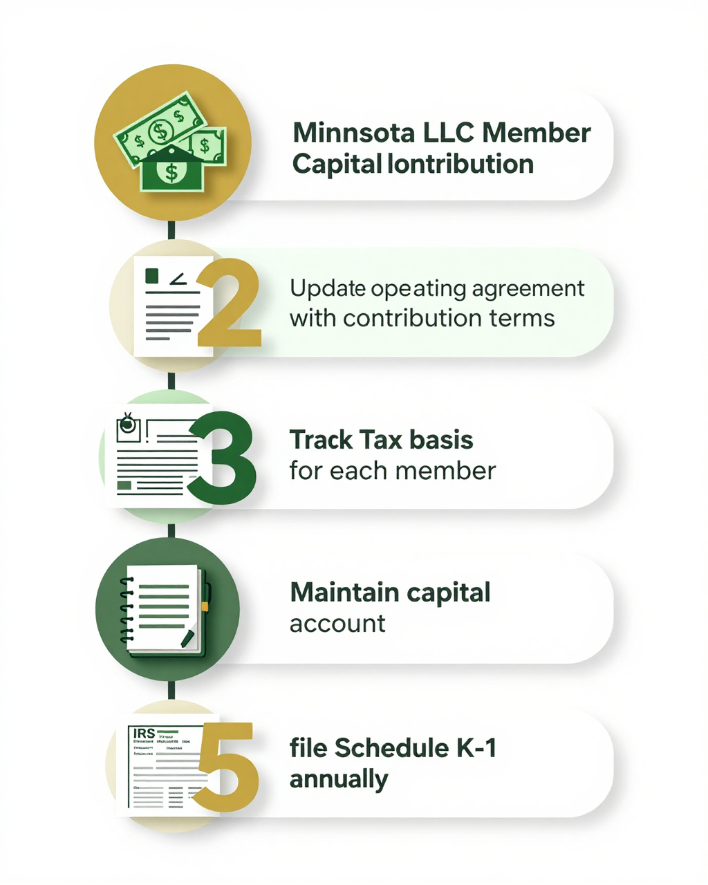 Minnesota LLC member capital contributions