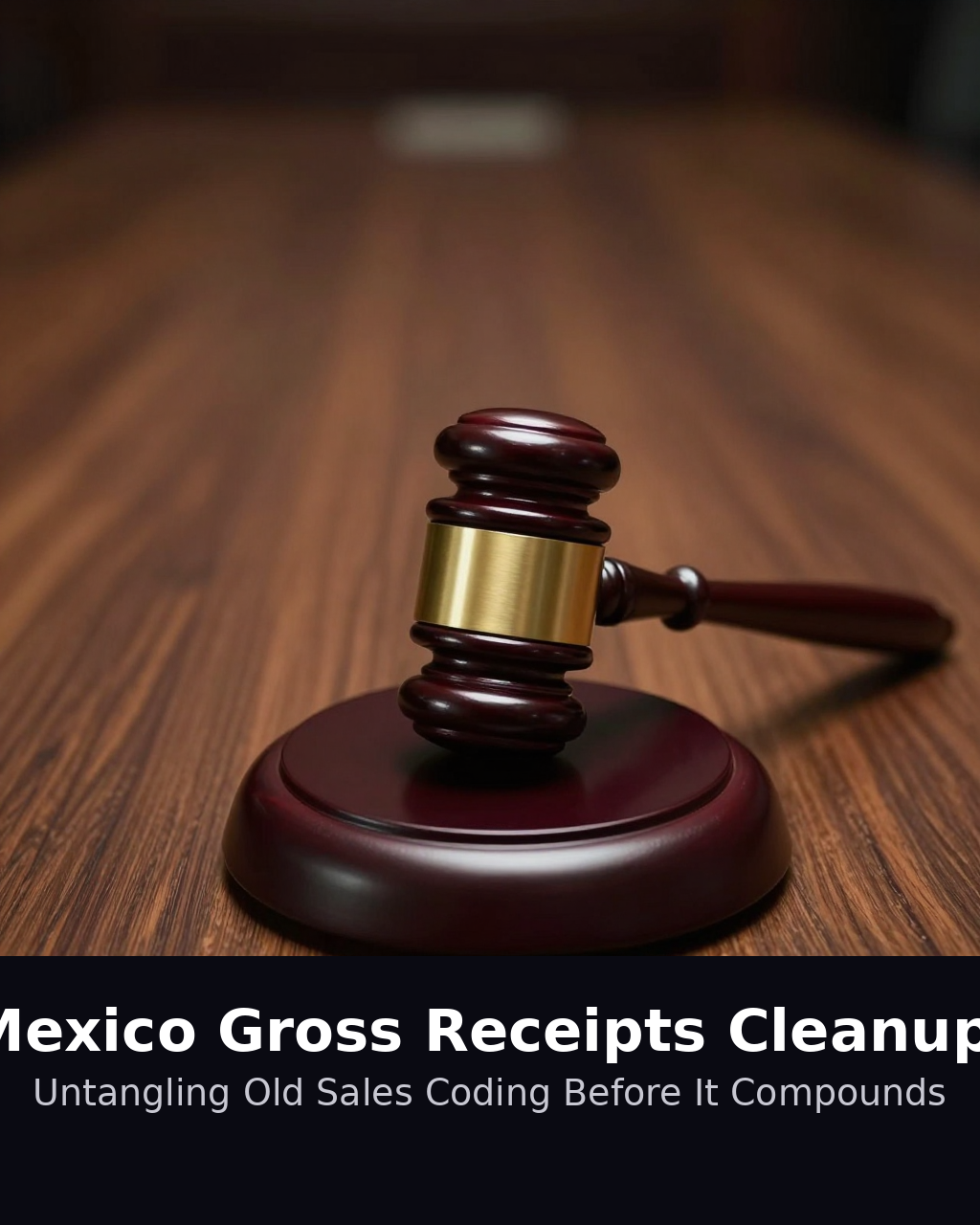 New Mexico gross receipts tax cleanup checklist