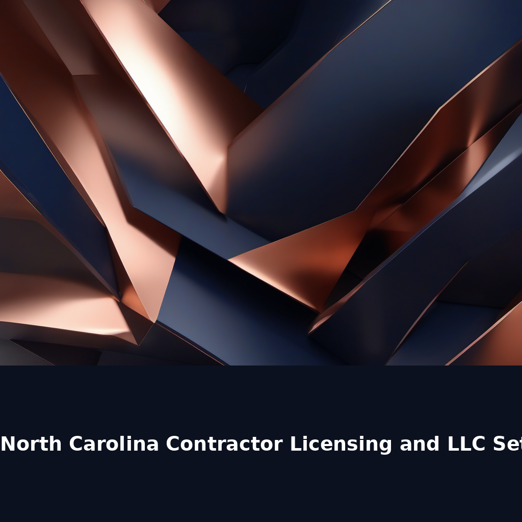 North Carolina Contractor Licensing and LLC Setup in 2026: What to Finish Before You Bid Jobs