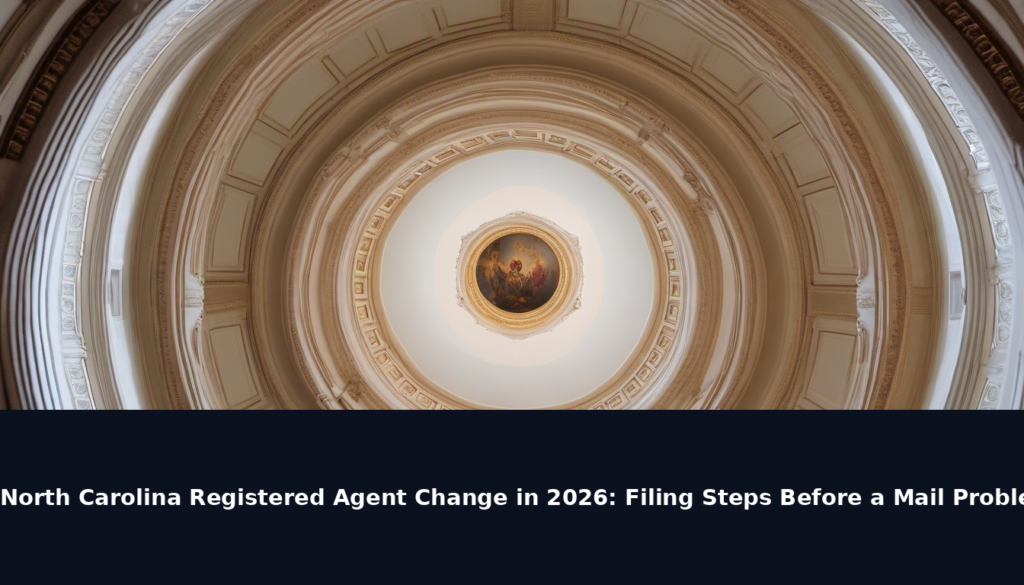North Carolina Registered Agent Change in 2026: Filing Steps Before a Mail Problem Turns Into a Penalty