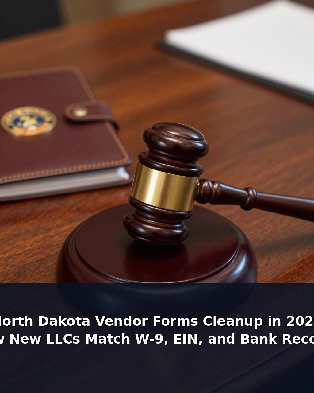 North Dakota vendor forms cleanup checklist for new LLCs