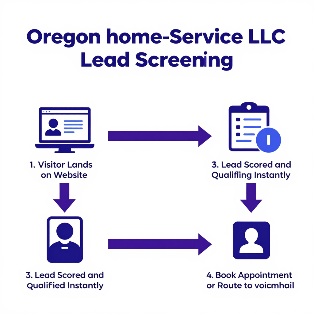 Oregon AI chat intake workflow for home-service LLCs
