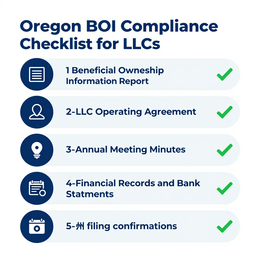 Oregon BOI readiness checklist for LLCs