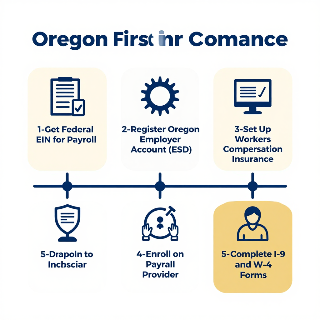 Oregon first hire timeline checklist steps