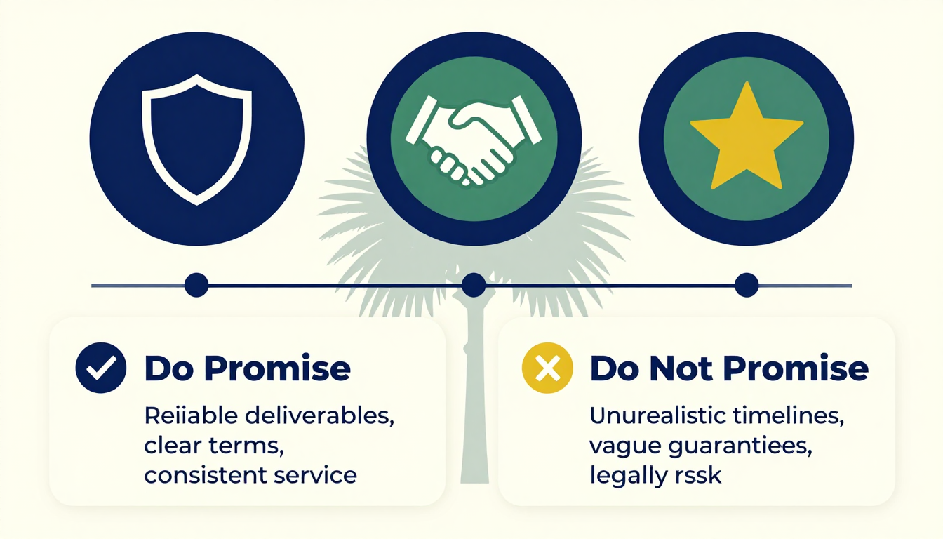 South Carolina service guarantee best practices infographic