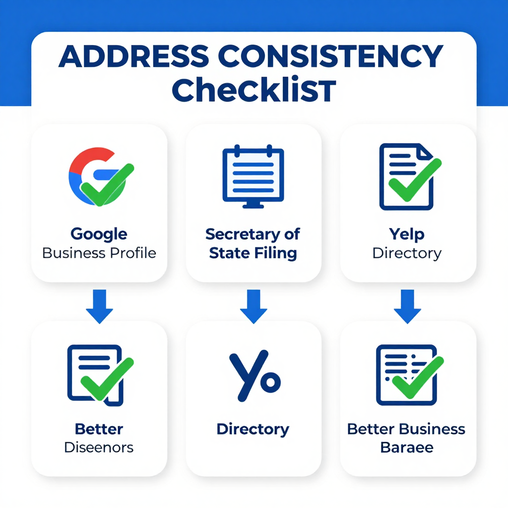 South Dakota registered agent address consistency checklist
