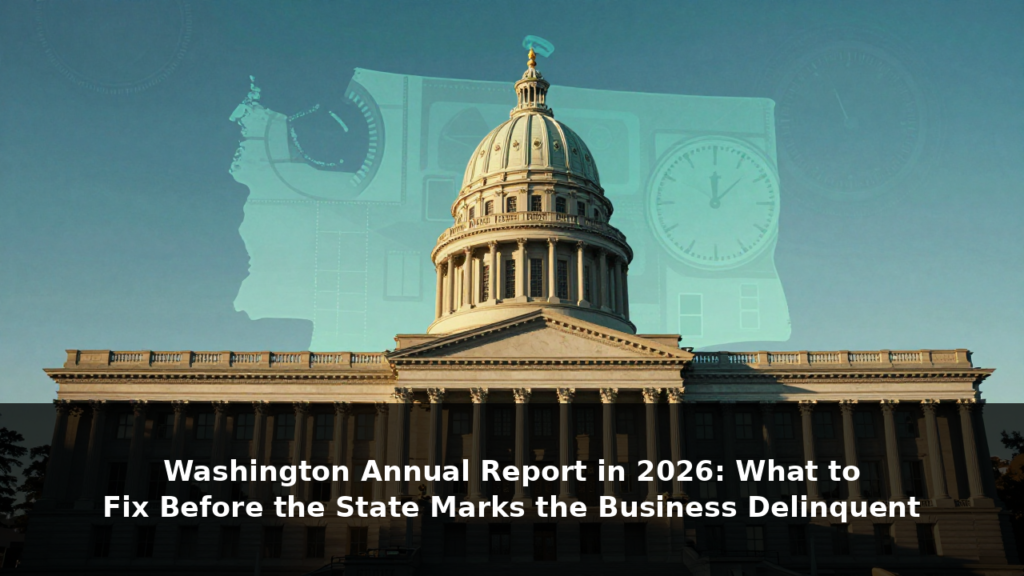 Washington annual report compliance illustration
