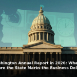 Washington annual report compliance illustration