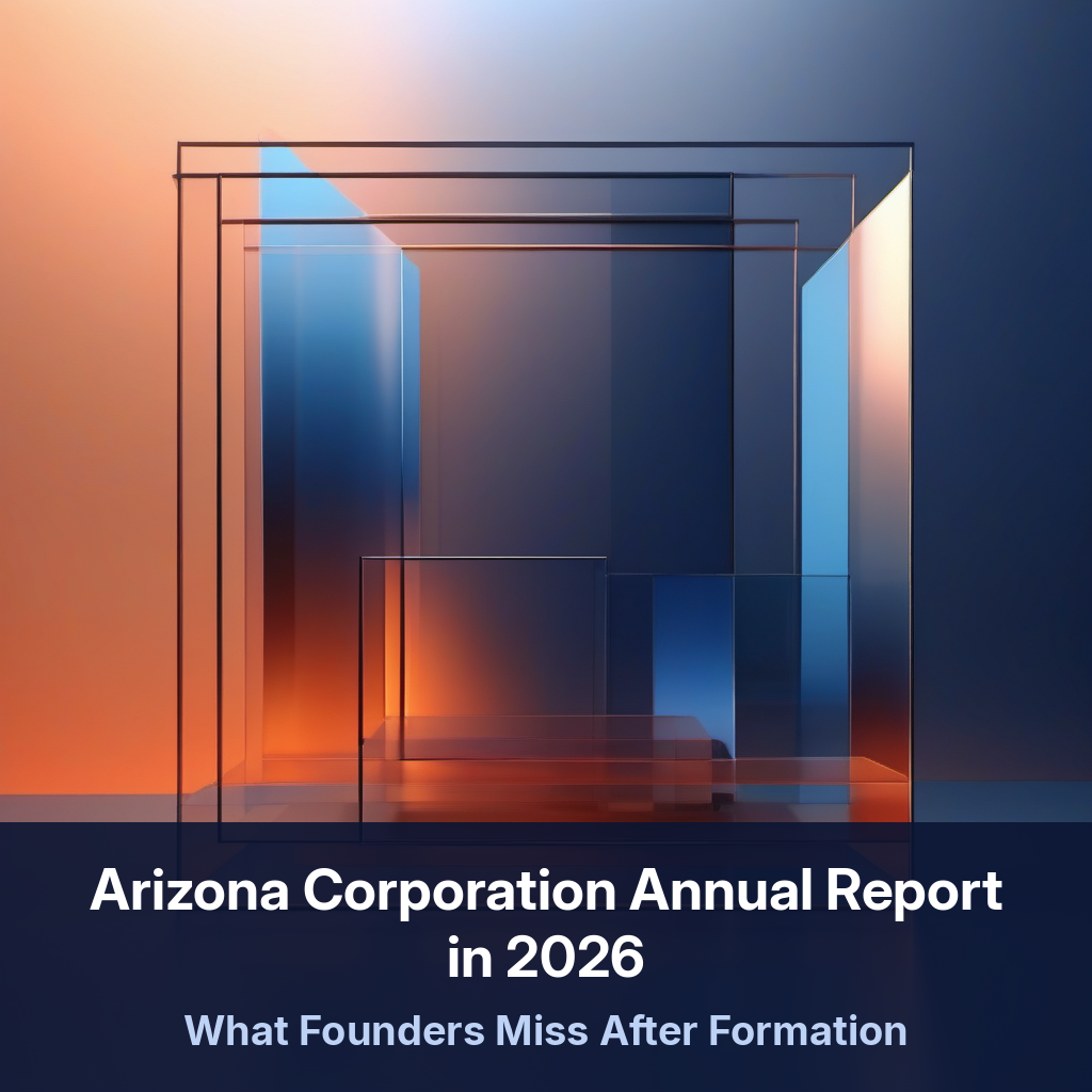 Arizona corporation annual report infographic