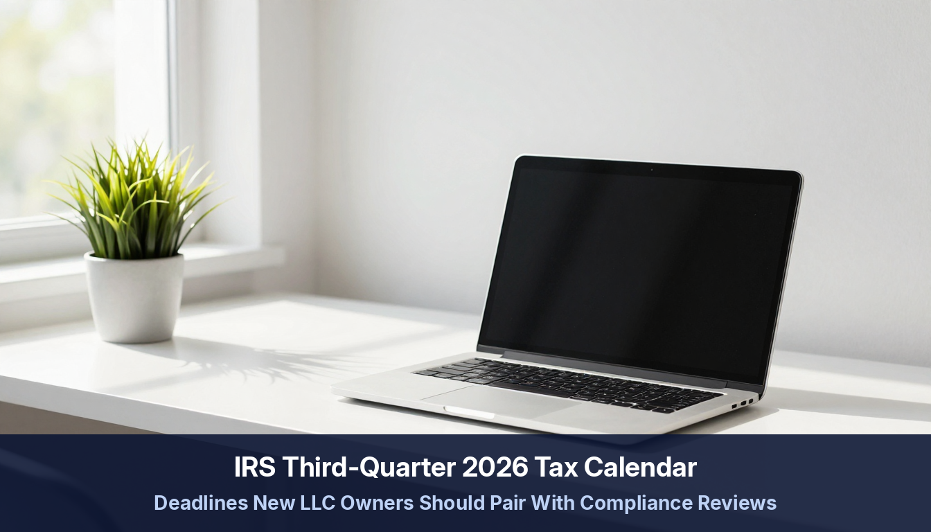 IRS Q3 tax calendar deadlines for new LLC owners