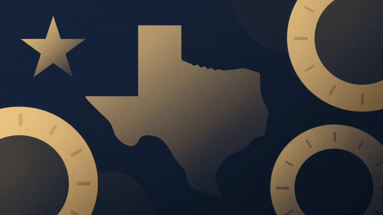 Texas AI Deadline Tracker infographic showing state agencies and deadlines